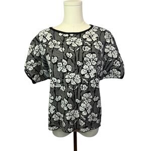 Cynthia Rowley Sleeveless Pullover Womens Sweater Size medium black and white